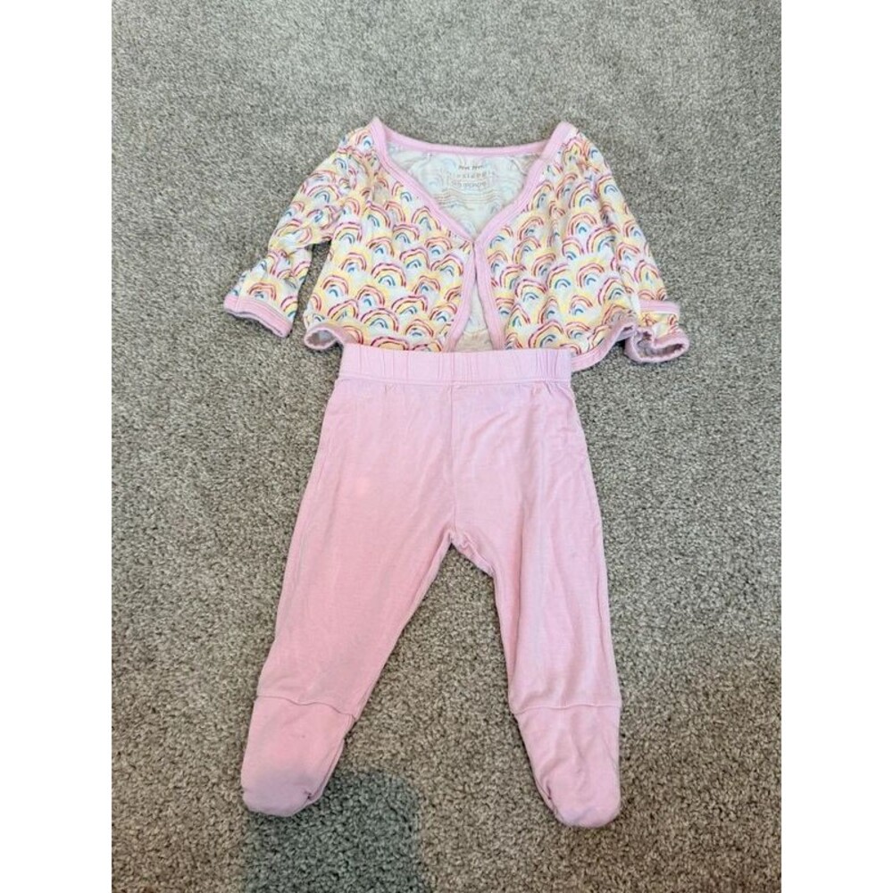 Little Sleepies Pink Rainbow Two Piece Set